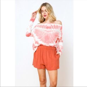 🌈🌈🌈 Off the shoulder tie dye top - NWT - 🔥 HOST PICK 🌈❤️✨